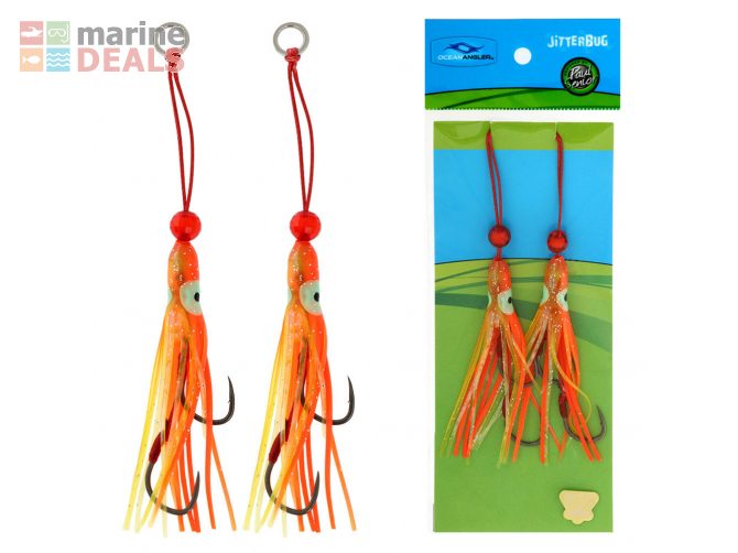 Ocean Angler Jitterbug Assist Rig 2.5in Orng Gold Carousel 1