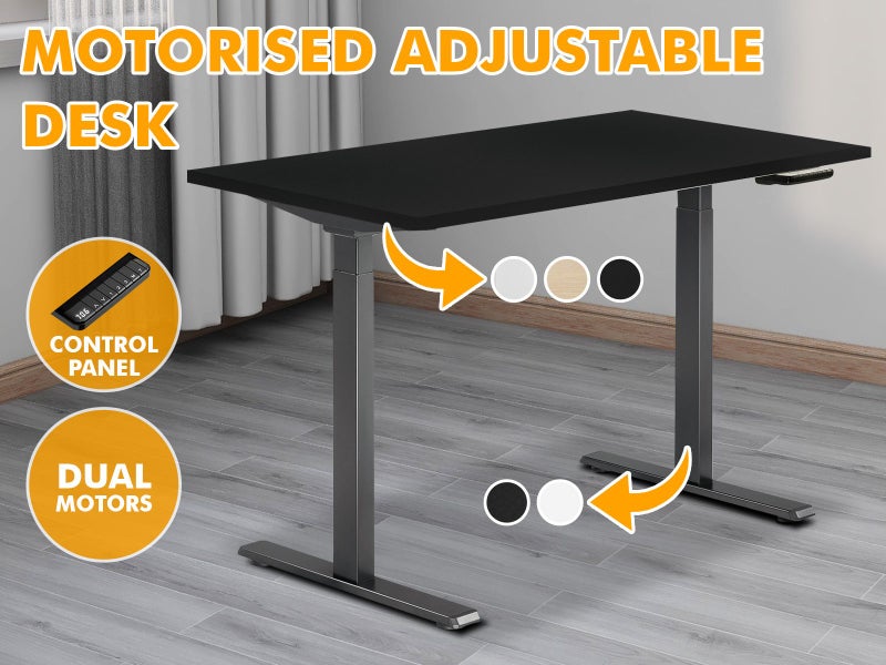 Table Top + Height Adjustable Desk Carousel 9