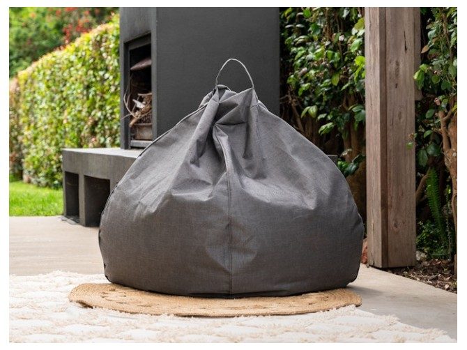 Outdoor Bean Bag Canvas Coal XL Carousel 2