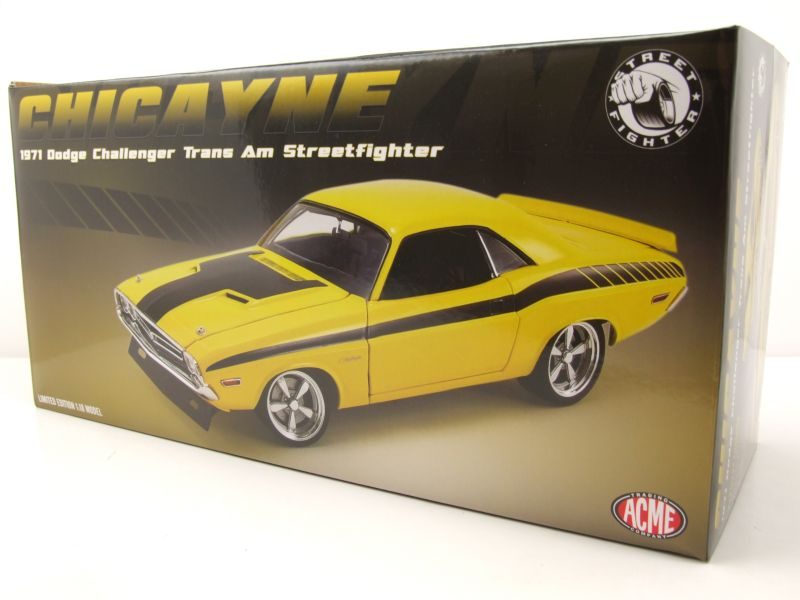 1971 Dodge Challenger R/T Street Fighter Chicayne 1/18 Diecast Car Model Carousel 7