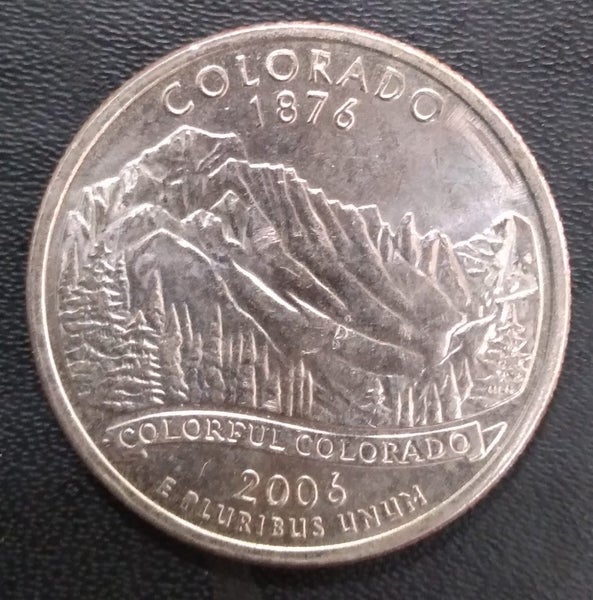USA COIN, STATE QUARTER, 2006, COLORADO. Carousel 1