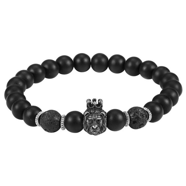 men bracelet bead bracelet bead bangle stone bead bracelet Men Beaded Black Carousel 5