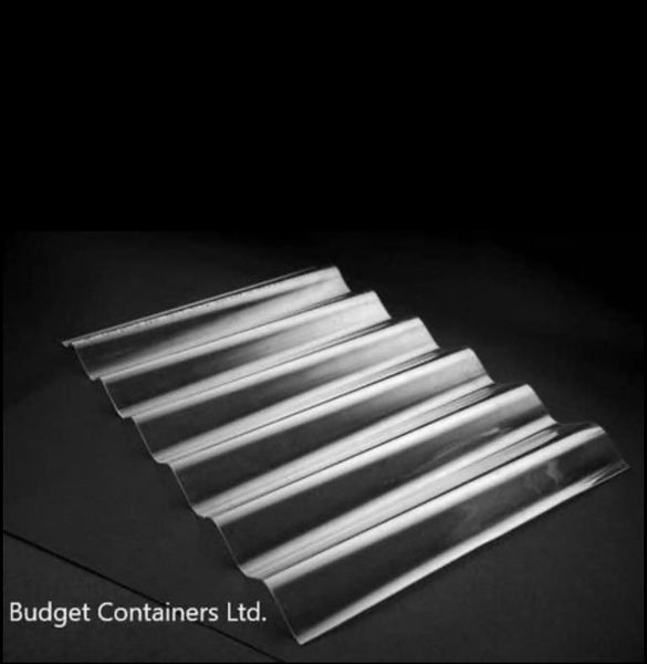 2.4M Length - Colour Clear - Corrugated Profile, Polycarbonate Roofing Sheet Carousel 19