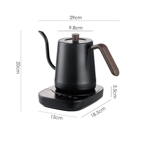 Electric Gooseneck Kettle Temperature Control Keep-Warm 800ML Black Carousel 2