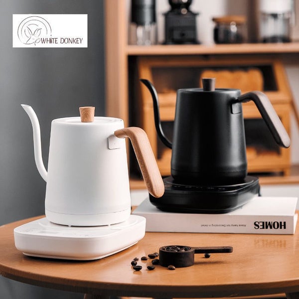 Electric Gooseneck Kettle Temperature Control Keep-Warm 800ML Black Carousel 3
