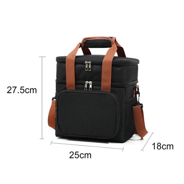 Large Capacity Double Layer Crosbody Lunch Bags Carousel 9