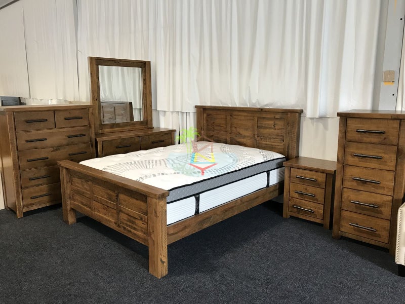 Woodgate# NZ Pine Rustic Bedroom Suite | King | LS Carousel 2