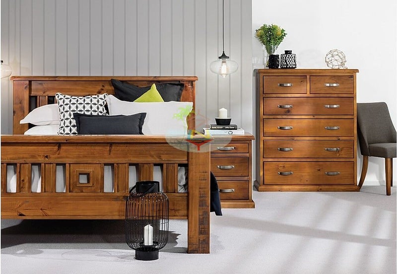 Felton# NZ Pine Chunky Bedroom Suite | Queen | LS Carousel 2