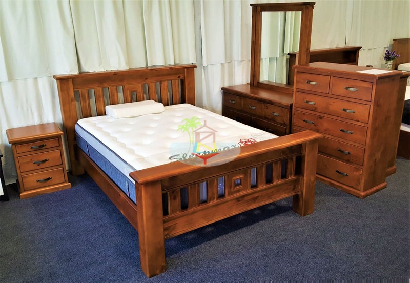 Felton# NZ Pine Chunky Bedroom Suite | Queen | LS Carousel 6