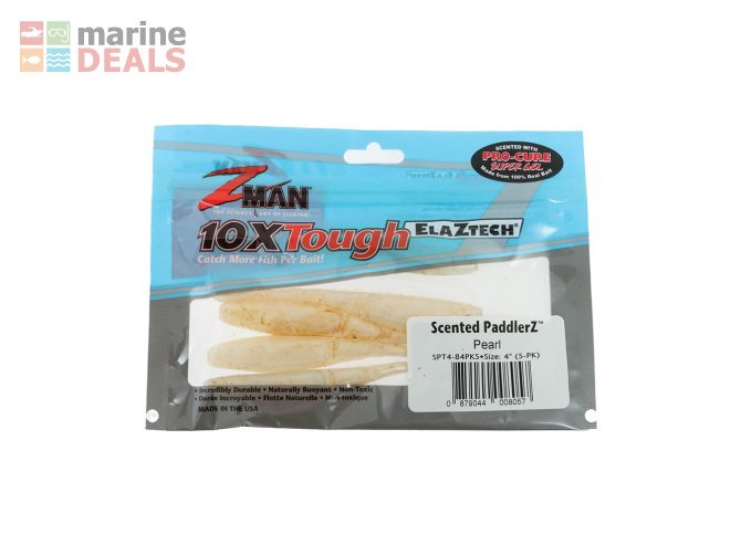 Z-Man Jerk ShadZ Scented Soft Bait 4in/10cm Pearl… Carousel 2