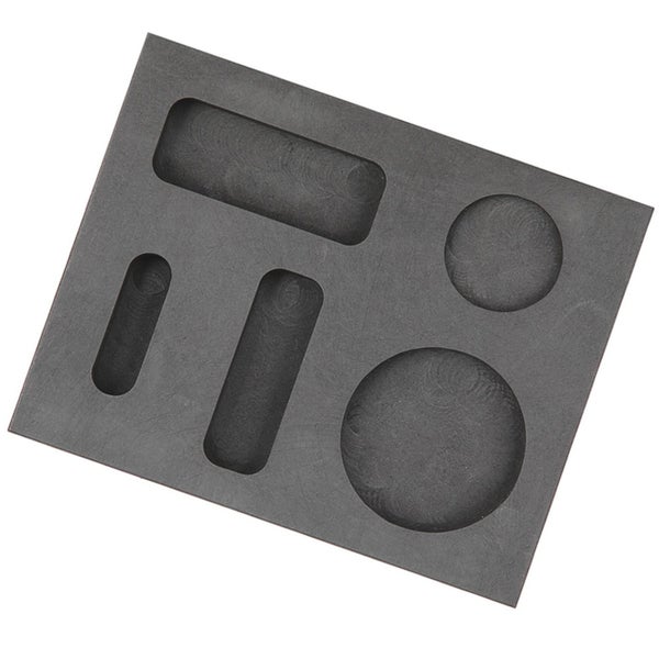 graphite mold graphite crucible graphite ingot mold refining mold 5 Grooves Carousel 5