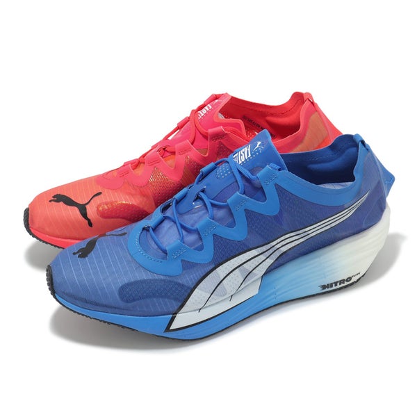 Puma Fast-FWD Nitro Elite Fire Orchid Ultra Blue Mismatch Men Racing 376591-08 Carousel 16