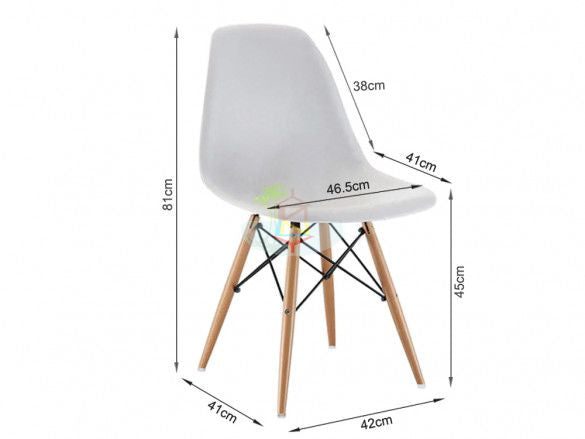 Echo# Scandinavian Dining Chair | White color | LS Carousel 2