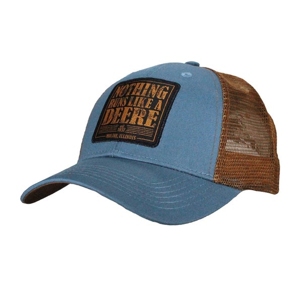 John Deere Nothing Runs Like a Deere Patch Mesh Cap Carousel 1