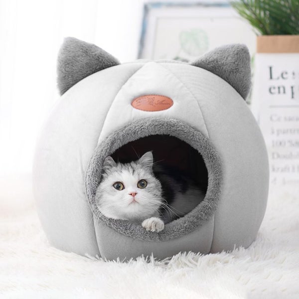 Deep Sleep Comfort In Winter Cat Tent Cozy Cave Nest Carousel 1