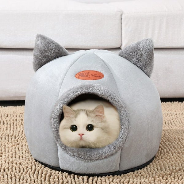 Deep Sleep Comfort In Winter Cat Tent Cozy Cave Nest Carousel 2