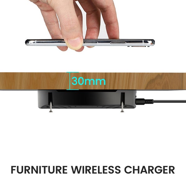 Invisible Wireless Charger, 30mm Under-Desk Charging Pad Carousel 5