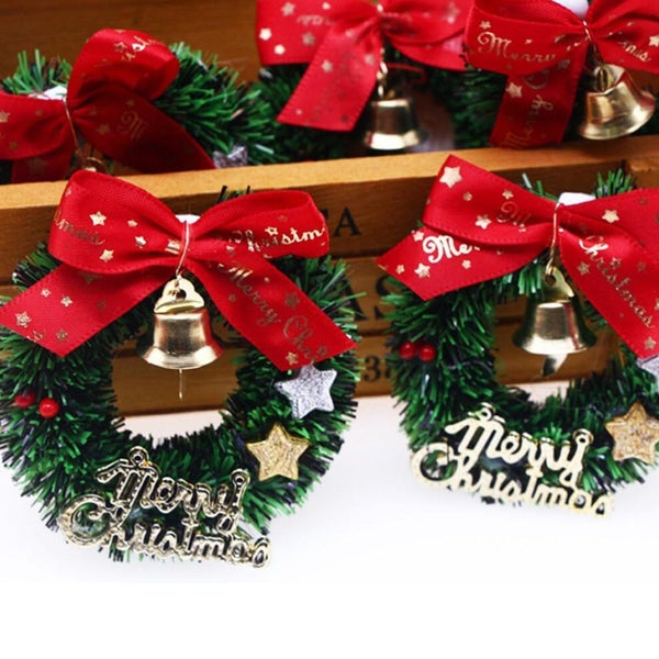 50pcs Mini Christmas Wreaths, Christmas Holiday Decorations Carousel 6