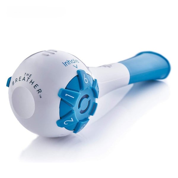 Respiratory Lung Exerciser Breathing Exercise Device Handheld Portable Trainer Carousel 1
