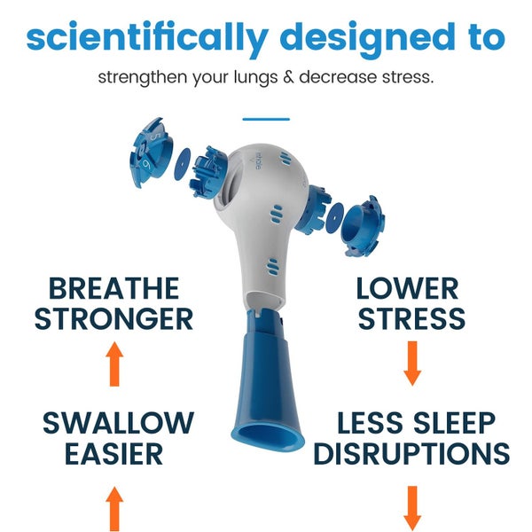 Respiratory Lung Exerciser Breathing Exercise Device Handheld Portable Trainer Carousel 2