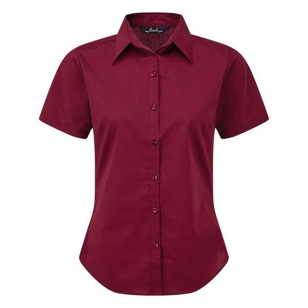 Premier Short Sleeve Poplin Blouse / Plain Work Carousel 1