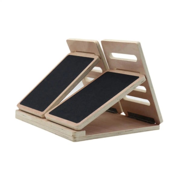NNEOBA Wooden Slant Board - 4 Angle Yoga Accessory Carousel 1