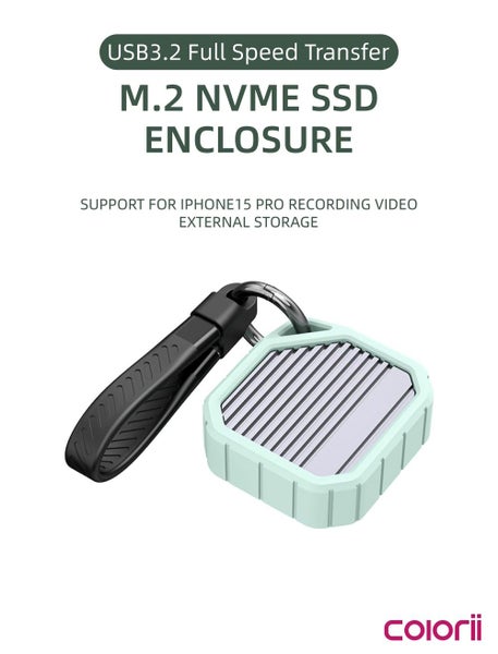 SSD Drive Enclosure 10Gbps USB-C 3.1 Laptop iPhone 15 Pro iPad 2230mm External U Carousel 2