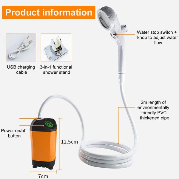 Portable Outdoor Operated Shower Carousel 1