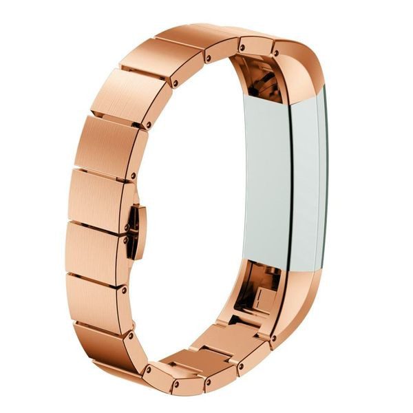 Fitbit Alta HR Stainless Steel Strap RoseGold Carousel 1