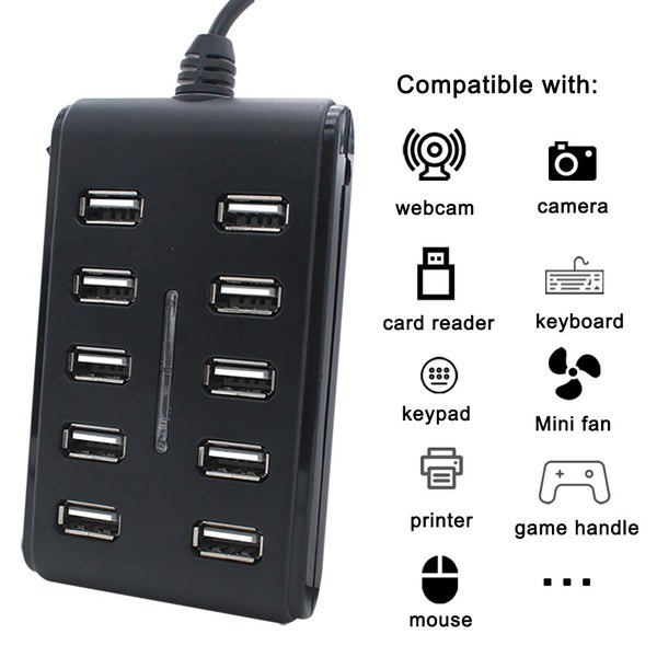 10 port USB2.0 high-speed Hub Carousel 1