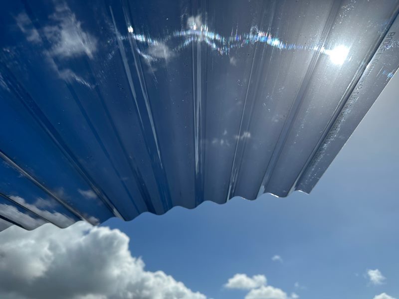 3M Length - Colour Grey - Corrugated Profile, Polycarbonate Roofing Sheet Carousel 2