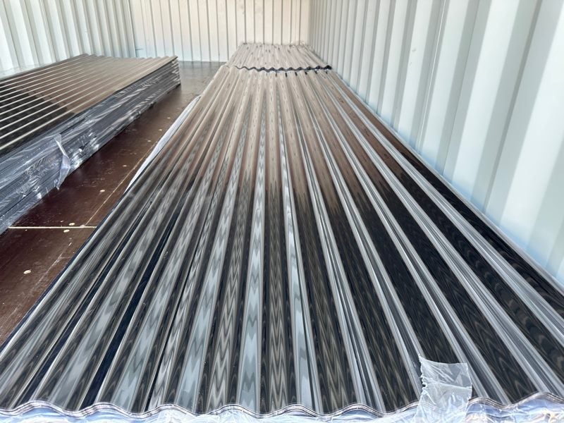 3M Length - Colour Grey - Corrugated Profile, Polycarbonate Roofing Sheet Carousel 1