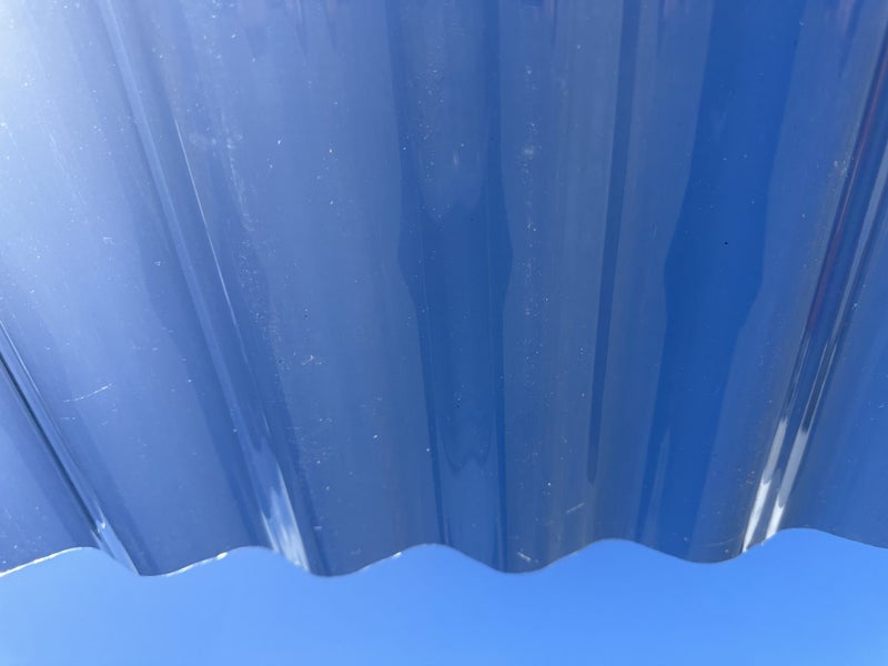 3M Length - Colour Grey - Corrugated Profile, Polycarbonate Roofing Sheet Carousel 20