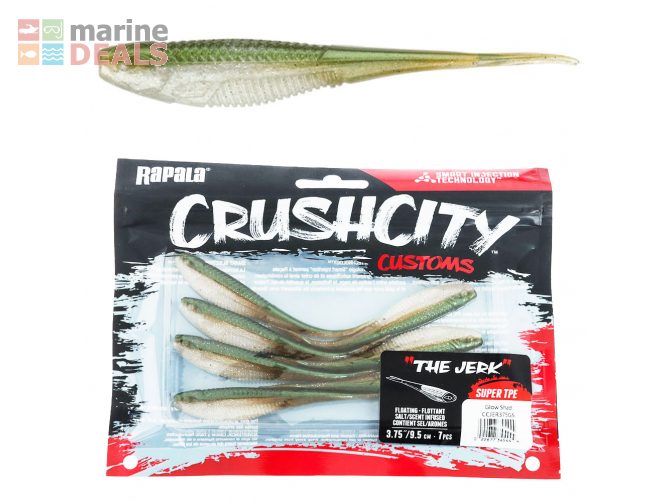 Rapala Crush City The Jerk Soft Bait 9.5cm Qty 7 … Carousel 1