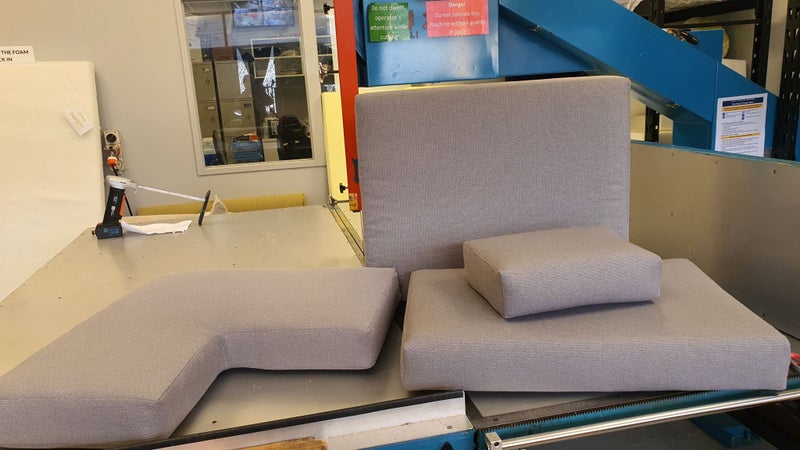 Custom Squabs for Caravans, Window Seats, Outdoor Furniture Carousel 1
