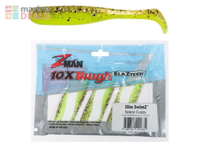 Z-Man Slim SwimZ Micro Soft Bait 3in/7.62cm Qty 6… Carousel 1