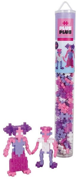 Plus-Plus: Glitter Mix Tube (100pc) Carousel 1