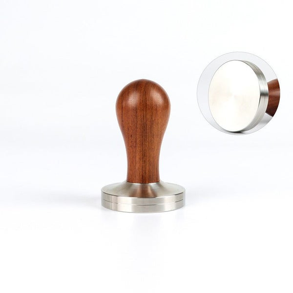 53MM Coffee Tamper Flat Base with Red Rosewood Wooden Handle Carousel 1