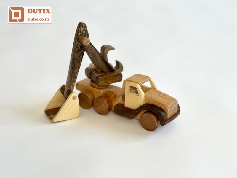 Wooden Toy Digger Truck Carousel 2