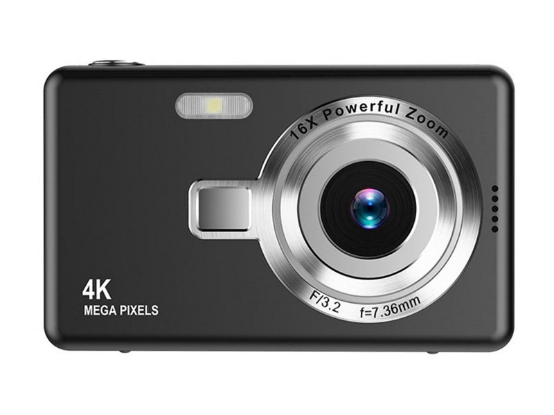 Digital Camera 4K Video Camera 32GB Memory Card Digital Point Shoot Camera Black Carousel 2