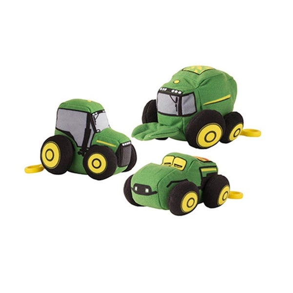 10cm Plush John Deere Vehicles Clip-on Assortment Carousel 1