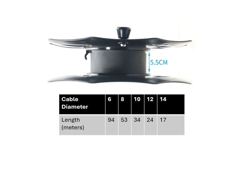 PTN Cable Winder Wheel Reel Cable Organiser Storage Cable Tidy Reel Revolution Carousel 2