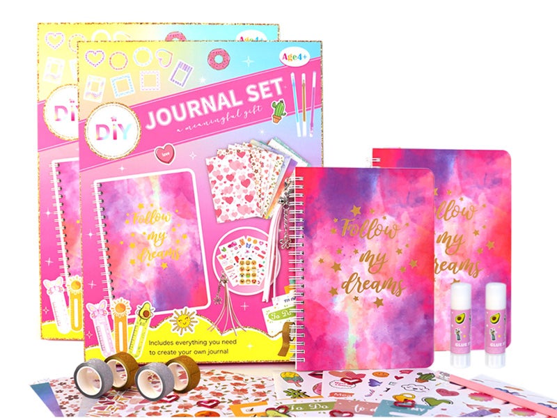 2 X DIY Journal Kit Girls Scrapbook Diary Handbooks Gifts Arts Crafts Supplies Carousel 1