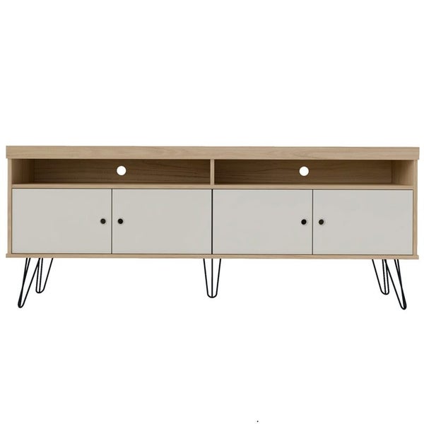 Liberty Tv Stand - Oak/ Off White Carousel 1