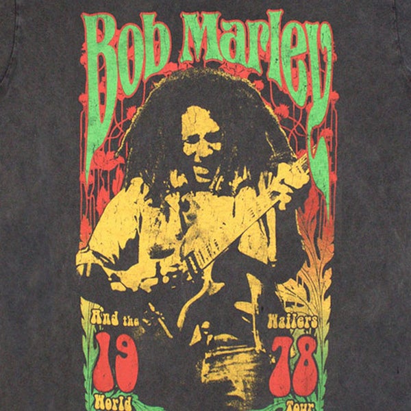 Bob Marley 1978 Limited Edition 999 Only Premium Wash T Shirt Carousel 2