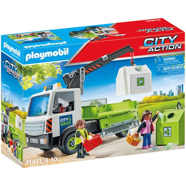 Playmobil Waste Glass Truck with Container Carousel 1