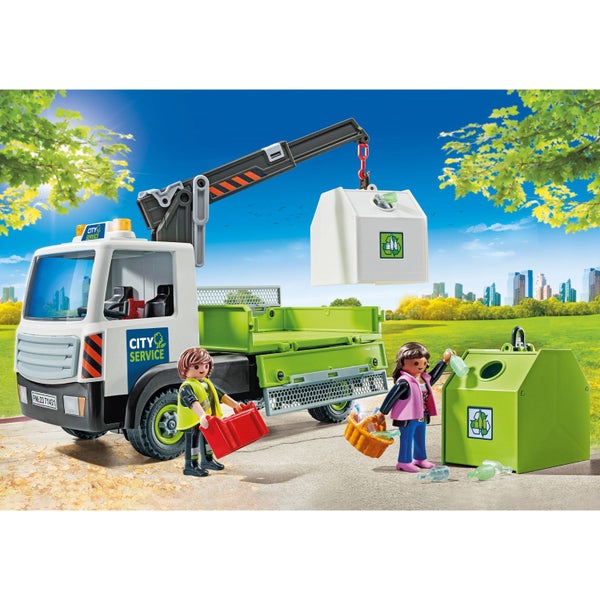 Playmobil Waste Glass Truck with Container Carousel 2