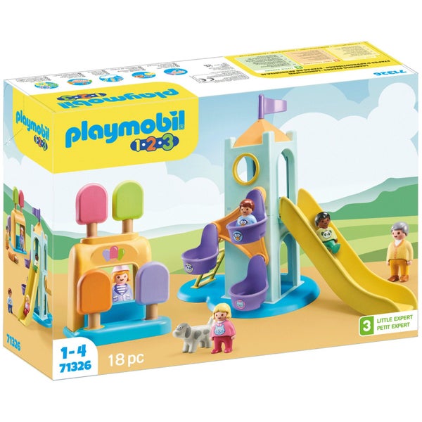 Playmobil 1.2.3 Adventure Tower with Ice cream Booth Carousel 1