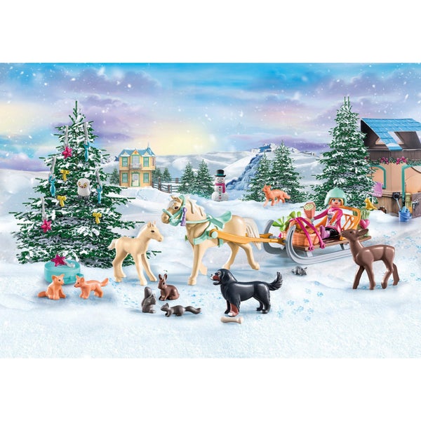 Playmobil Advent Calendar Christmas Sleigh Ride Carousel 2