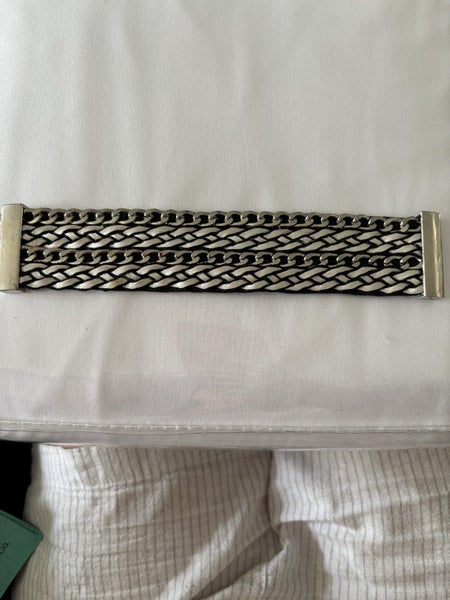 Four band bracelet silver and black Carousel 1
